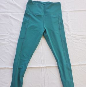 Slimming Ocean Green 7/8 Leggings